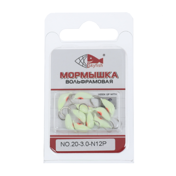 Мормышка вольф. SKYFISH "Рижский банан", крашеная  №20-3.0-N12P